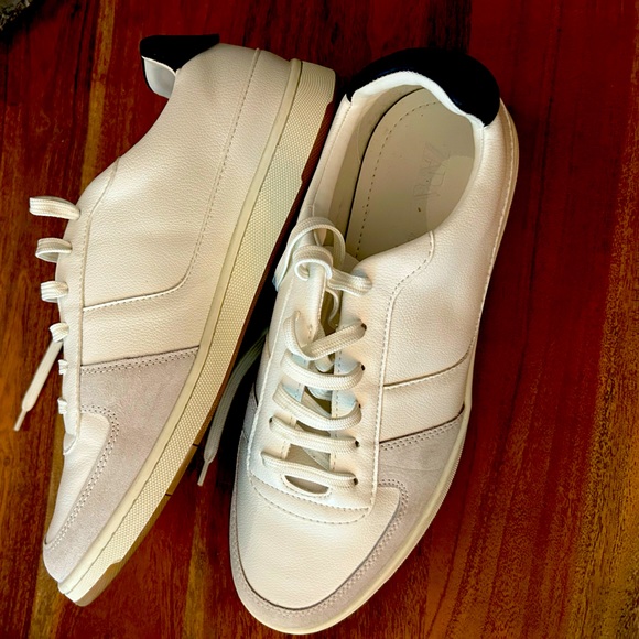 Zara Mens White Contrasting sneaker - Picture 1 of 7